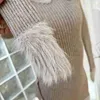 基本的なカジュアルドレスファッションニット女性のためのセータードレス