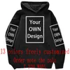 Men's Hoodies & Sweatshirts Your OWN Design Brand Logo/Picture Custom Men Women DIY Sweatshirt Casual Hoody Clothing 14 Color Loose Fashion