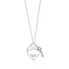 Original classic S925 Sterling Silver women's necklace fashion love key pendant necklace jewelry gift for girlfriend Y1204333M