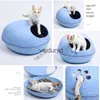 Cat Beds Furniture Removable Pet House Home for Cats Semi-closed Bed Kedi Evi Katten Cama Para Gatos Productos Mascotas Suppliesvaiduryd