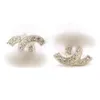 Stud Mode boucles d'oreilles femme luxe designer boucle d'oreille multi couleurs c lettre bijoux femmes 18k diamant cadeaux de mariage T2302031242u