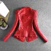 Giacca da donna in pelle sintetica primaverile e autunnale da donna, sottile, abbigliamento da donna 231129