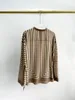 Kvinnor BLOUSES 2023 Spring Summer Europe Style Högkvalitativ Silk Casual Loose Stripe Shirt Långärmar Topp C203