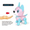 Electric RC Animals Smart Robot Toys For Kids Cartoon Pet Dog Animal Model Puppy Action Electric Sound Intelligent Induction Rotating Children s Toy 231129