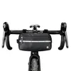Cykelväskor Rhinowalk -styr på väskan cykelväskor ram pannier väska multifunktion bärbar axelväska cykel accessorie 231130