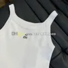 Canotte ricamate con lettere sexy da donna Canotte da palestra Fitness T-shirt lavorata a maglia Donna Maglieria sportiva