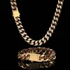 Hip hop cubana link chain colar 18k real banhado a ouro jóias de aço inoxidável para homem 6mm 8mm 10mm 12mm 14mm 16mm260t