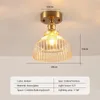 Ceiling Lights Nordic Glass Lighting Minimalist Modern Flower Pattern Lamp For Corridor Creative Living Room