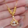 Chokers Genuine 18K Gold Diamond Ginkgo Leaf Pendant Necklaces for Women Simple Zircon Neck Chain Fine Jewelry Gifts 231129