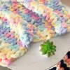 Yarn 250g/Ball lticolor Chenille Yarns for Knitting and Crochet Blanket Cushion Chunky Thick Line Soft Warm Crochet Yarn Scarf Line L231130