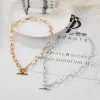 Punk Women's Neck Chain Gold Color Kpop On the Neck Pendant And Necklace Pearl Beads Choker Jewelry 2023 Collar For Girl Chocker