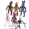 FNAF Freddy's Nightmare'de Beş Gece Freddy Chica Bonnie Funtime Foxy PVC Aksiyon Figürleri Oyuncaklar 6pcs Set C19041501259E