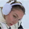 Ear Muffs Ear Muffs Plush Warm Winter Women Earmuffs Headphones Men Antifreeze Earflaps Outdoor Cold Protection Cover Head Hood 231130