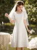 Feestjurken Ontvang een certificaat en registreer u Kleine witte jurken Dagelijkse Franse witte jurken Satijn kan verlovingsjurken dragen Lichte jurken bij Ordinary Tim