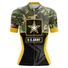 2022 US Army Women Cycling Jersey Set Bike Clothing Breattable Anti-UV Bicycle Wear Kort ärm cykelkläder216b