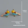 Dangle Earrings Unique Little Bird Tassel Crystal Long Hanging Hummingbird For Women Elegant Girl Pendant Earring Jewelry