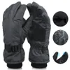 Gants de ski OZERO hommes femmes hiver gant ultraléger en cuir PU antidérapant écran tactile imperméable moto cyclisme polaire neige chaude 231129