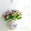 Künstlicher Blumen-Hängekorb mit Blumen, Lavendel, Dekoration für Wohnzimmer und Schlafzimmer, Y0104224i