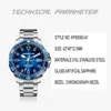 Wristwatches 2023 Mens Automatic Dive Watch Ceramic Bezel 316L Stainless Steel Mechanical Diving Wristwatch Sapphire Crystal Waterproof