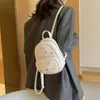 Okul çantaları trend kızlar basit omuz elmaslar tasarım moda kadınlar küçük sırt çantası kalite pu deri gençler için