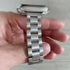 Браслет из нержавеющей стали для Apple Watch Band 6, 7, 8, 9 SE, 40 мм, 41 мм, 44 мм, 45 мм, 49 мм, женский тонкий ремешок, аксессуары для iWatch 5 4