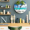 Wandklokken strand palmbomen home decor moderne keukenkamer slaapkamer woonklok