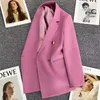 Kadın takım elbise blazers bahar sonbahar düz renk takım elbise zarif Kore gündelik moda lüks kadın ceketler eklemek ofis bayan kıyafetleri 231129