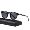 Sunglasses Classic Vintage Round Women's Polarized Design Acetate Sunglass Men Anti-ultraviolet UV400 Sun Glasses