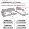 Coprisedia Copridivano elasticizzato per divano a forma di L Divano ad angolo Copridivano elastico per divano Fodere per soggiorno 1/2/3/4 posti Nordic Q231130