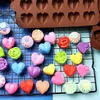 Nouveau moule à chocolat en forme de coeur pentagramme cylindre d'oeuf de pâques Rose Silicone moule bricolage chocolat bonbons glaçon outil de cuisson