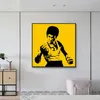 Bruce Lee Poster und Drucke, Filmstar, Wandkunst, Leinwandgemälde, abstraktes Porträt, Wandbild für Schlafzimmer, Dekoration, Wandgemälde252n