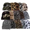 Beanie/Skull Caps Edizione Instagram Autunno/Inverno Viso Piccolo Cappello Caldo Studente Carino Modello Leopardo Mucca Cappello Lavorato a Maglia Cappello di Lana Netizen J231130