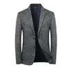 Herren Anzüge Blazer Top Grade Wolle Warme Männer für Blezer Herbst Winter Smart Casual Klassische Einreiher Blazer Mujer Marke kleidung 231129