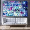Dipinti Love Letters Wall Art Canvas Stampe Graffiti Banksy Poster Poster Stampe da letto diserbo1228p