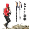 Ski Poles Lighten Up 2pcs Aluminum Alloy Trekking Poles Outdoor Trekking Poles Camping Portable Walking Hiking Stick For Nordic Elderly 231124