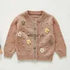 Cardigan 0-3 anni Autunno Neonato Bambini Neonate Manica lunga Fiore Cappotto in maglia Maglione infantile ldren Clothesvaiduryb