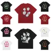 Designer T-shirts Hommes Femmes Tshirt Modèle de lettre à la mode Noir Blanc Rouge Tops Coton T-shirts Vêtements Polos Vêtements à manches courtes