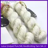 Garn undyed reines Seidengarn -Handknochengarn Seide 22 Farbe Nat Weiß L231130