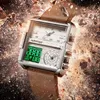 Reloj de lujo para hombre, relojes deportivos creativos de cuarzo LED, reloj de pulsera luminoso impermeable multifuncional para hombre, reloj Masculino CX2251q