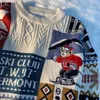 Kvinnors tröjor Jul Harbour Wind Retro Bear tröja Y2K Street förtjockande lat vind lös höst och vinterälskare bär ullkläder 231130