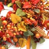 Dekorative Blumen Herbst Türkranz Weihnachtsdekoration Beere Künstliches Tuch Rattan Erntefest Girlande Zuhause