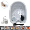 Massaggiatori elettrici Home Mini Detox Foot Spa Machine Cell Ionic Cleanse Device Aqua Bath Massage Basin260b