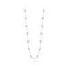 trèfle long collier iamond porte-bonheur cleef colliers bijoux de créateur pour les femmes fête cadeau de Noël marque lettre-V doré rose gold273p