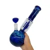 1pc aveugle Boîte au narahida Pipe d'eau en verre épais en verre bang bubbleur bongs box aveugle + bol