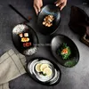 Miski japońska ceramicbowl kreatywna miska sałatkowa smażona ryż gospodarstwo domowe owoce kuchni restauracja spersonalizowana zastawa stołowa
