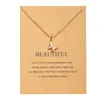 Chains European And American Creative Paper Card Simple Circle Collar Chain Retro Letter Butterfly Alloy Necklace