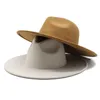 Cappello a cilindro in pelle scamosciata a tesa larga da 9,5 cm con bordo grande in pelle scamosciata europea USA per donna Uomo Moda Cappelli Fedora Jazz con cuore in pesca per la festa nuziale Cappellino in feltro