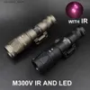 Torches Lumière tactique M300V IR Éclairage LED Lampe de poche Scout blanche avec interrupteur de pression à distance pour la chasse Picatinny Rail Q231130