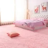 Dywany Różowy dywan dla dziewcząt kudłaty dzieci podłoga miękka mata Dekoracja salonu nastolatka portier nordycki beżowe puszyste duże dywaniki 231130