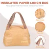 Ensembles de vaisselle sacs isothermes conteneur hommes boîte à lunch réutilisable fourre-tout pliable Bento pique-nique refroidisseur papier